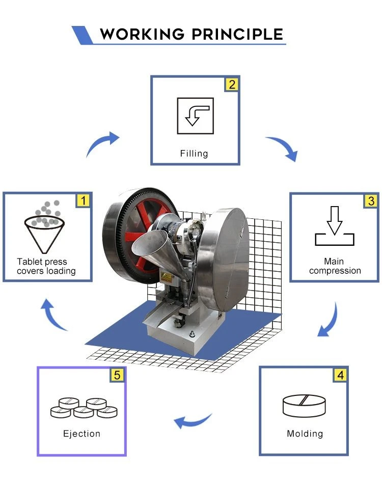 tdp 5 desktop tablet press working principle tdp 5 desktop tablet press working principle